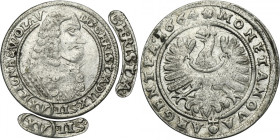 Silesia, Duchy of Liegnitz-Brieg-Wohlau, Christian, 15 Kreuzer Brieg 1664 - UNLISTED