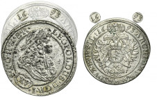 Silesia, Habsburg rule, Leopold I, 15 Kreuzer Breslau 1693 MMW