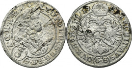 Silesia, Habsburg rule, Leopold I, 3 Kreuzer Brieg 1701 CB - UNLISTED