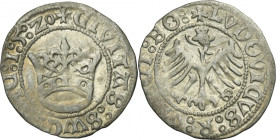 Silesia, City of Schweidnitz, Louis II of Hungary, 1/2 Groschen 1520
