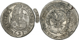 Silesia, Duchy of Oels, Karl Friedrich, 1 Kreuzer Oels 1704 CVL - VERY RARE