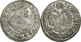 Silesia, Habsburg rule, Leopold I, 1 Kreuzer Breslau 1672 SHS