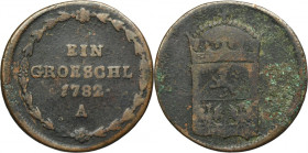 Silesia, Austrian partition, Joseph II, Gröschel Wien 1782 A - RARE