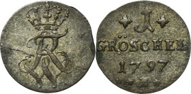 Silesia, Prussian rule, Friedrich Wilhelm II, 1 Gröschel Breslau 1797 B
