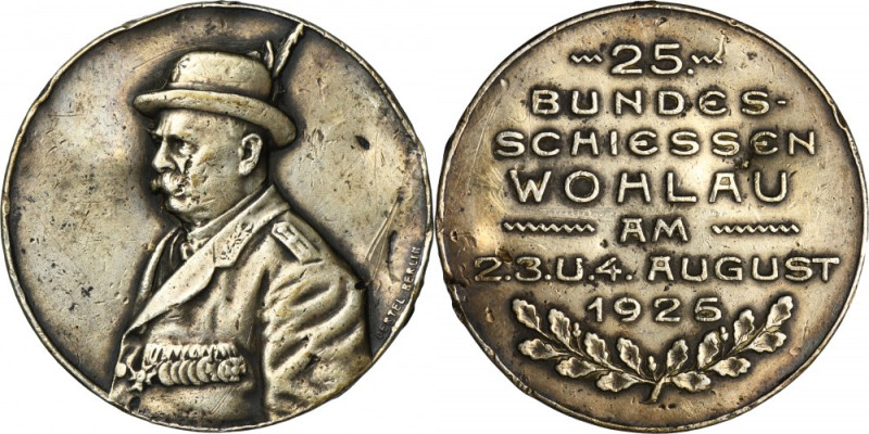 Silesia, Medal from the Shooting Competition Wohlau 1925 Rare Silesian medal fro...
