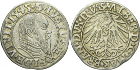 Duchy of Prussia, Albert Hohenzollern, Groschen Königsberg 1545 - PRVSS