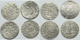 Set, Ducal Prussia and Riga under Sweden, 3 Polker 1622-1626 (4 pcs.)