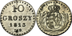 Duchy of Warsaw, 10 groschen Warsaw 1813 IB