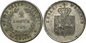November Uprising, 2 zlote Warsaw 1831 KG