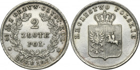 November Uprising, 2 zlote Warsaw 1831 KG