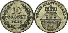 Free City of Krakau, 10 groszy 1835