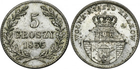 Free City of Krakau, 5 groschen 1835