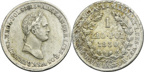 Polish Kingdom, 1 zloty Warsaw 1830 FH