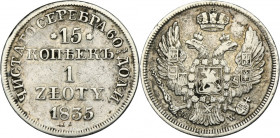 15 kopeck = 1 zloty Warsaw 1835 MW