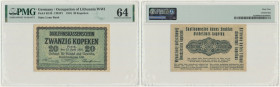 Posen, 20 Kopecks 1916 - PMG 64