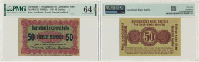 Posen, 50 Kopecks 1916 - short clause (P2c) - PMG 64 EPQ