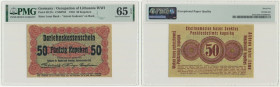 Posen, 50 Kopecks 1916 - short clause (P2d) - PMG 65 EPQ