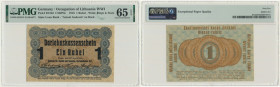 Posen, 1 Ruble 1916 - short clause (P3c) - PMG 65 EPQ 2-ga nota