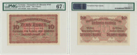 Posen, 10 Rubel 1916 - E - PMG 67 EPQ MAX