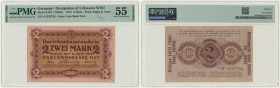 Kowno, 2 Mark 1918 - A - PMG 55 - RARE