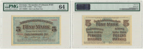 Kowno, 5 mark 1918 - C - PMG 64