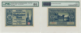 Danzig, 500 Mark 1922 - PMG 64 EPQ