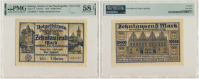 Danzig, 10.000 Mark 1923 - PMG 58 EPQ