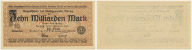 Danzig, 10 Billion Mark 1923 - watermark 'squares'