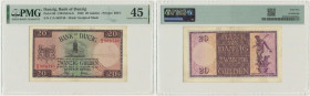 Danzig, 20 Gulden 1932 - C/A - PMG 45
