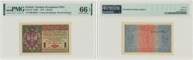 1 marka 1916 - Generał - B - PMG 66 EPQ