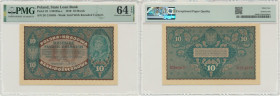 10 marek 1919 - II Serja O - PMG 64 EPQ