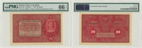 20 marek 1919 - II Serja AC - PMG 66 EPQ 2-ga nota