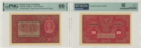 20 marek 1919 - II Serja FE - PMG 66 EPQ 2-ga nota