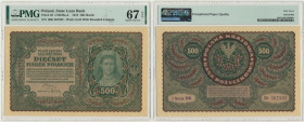 500 marek 1919 - I Serja BK - PMG 67 EPQ MAX