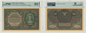 500 marek 1919 - I Serja BZ - PMG 64 EPQ
