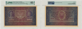 5.000 marek 1920 - II Serja C - PMG 65 EPQ