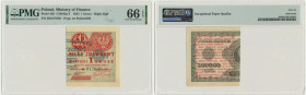 1 grosz 1924 - BG ❉ - prawa połowa - PMG 66 EPQ 2-ga nota