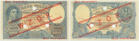 100 złotych 1919 - WZÓR - S.C. - niski nadruk