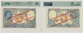 100 złotych 1919 - WZÓR - S.C. - PMG 45 - niski nadruk