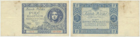 5 złotych 1930 - Ser.H - rzadka odmiana jednoliterowa - ŁADNY