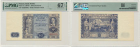 20 złotych 1936 - AM - PMG 67 EPQ 2-ga nota