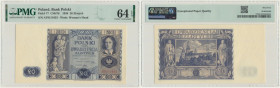 20 złotych 1936 - AT - PMG 64 EPQ