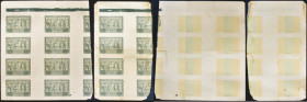 Arkusze banknotów 50 złotych 1936 Dąbrowski - z paserami drukarskimi
