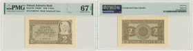 2 złote 1940 - C - PMG 67 EPQ 2-ga nota