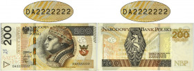200 złotych 2021 - DA 2222222 - SOLID