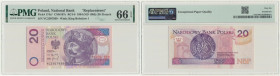 20 złotych 1994 - YC - PMG 66 EPQ - seria zastępcza
