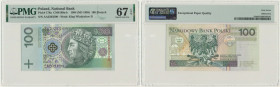 100 złotych 1994 - AA - PMG 67 EPQ 2-ga nota