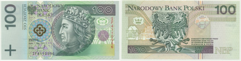 100 złotych 1994 - IF - Emisyjny stan zachowania. Reference: Miłczak 199b
Grade...