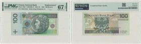 100 złotych 1994 - YI - PMG 67 EPQ - seria zastępcza 2-ga nota
