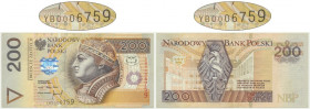 200 złotych 1994 - YB 0006759 - seria zastępcza
